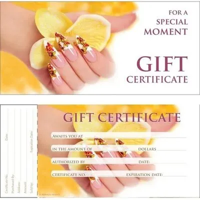 Gift Certificate Booklet - 50 pgs - GC127