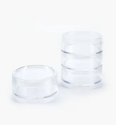 Tolco - Stackable Jars Clear - 3 Ct