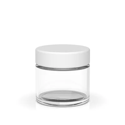 Jar w/ White Lid - 2 oz