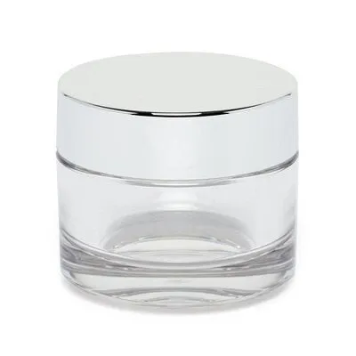 Glass Jar w/ Silver Lid - L