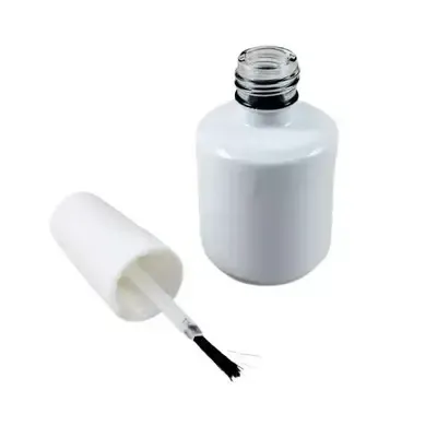 Empty Nail Polish Bottle - White - 0.5 fl oz