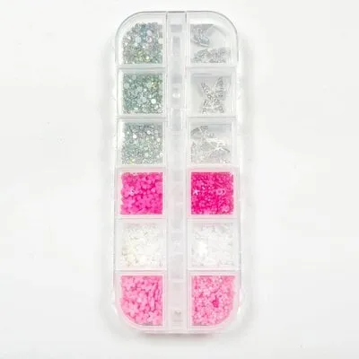 Art Pack #558 - Flowers, Rhinestones