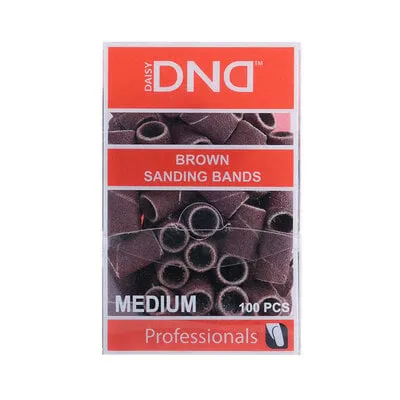 Brown Sanding Bands - Medium - 100 pcs