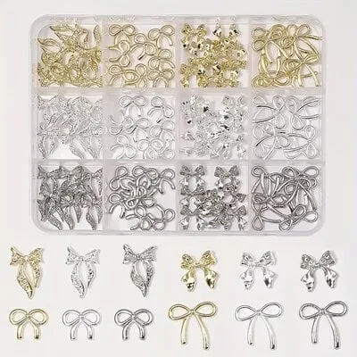 Art Pack #621 - Assorted Silver and Gold Bows