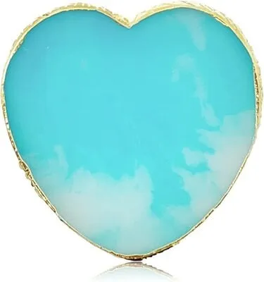 Rock Plate Palette - Heart - Aqua