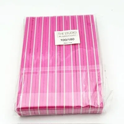 File Buffer - 100/180 - Pink - 10 ct