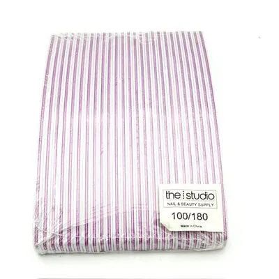 Files - Oval - 100/180 - Zebra/ Pink - 25 Count