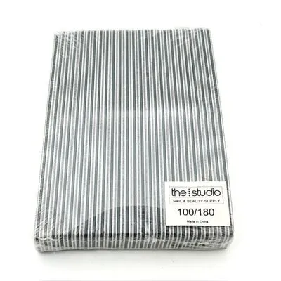 Files - Oval - 100/180 - Zebra/ Black - 25 Count