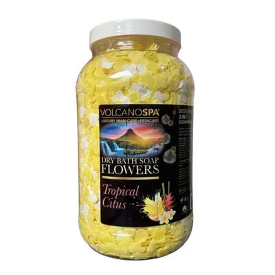 Volcano Spa - Dry Bath Soap Flowers - 1 gal - Tropical Citrus