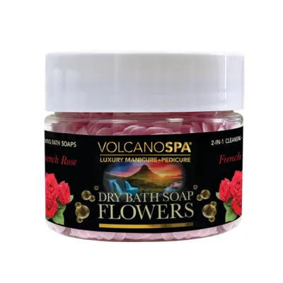 Volcano Spa - Dry Bath Soap Flowers - 12 oz - French Rose