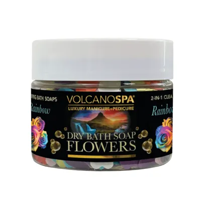 Volcano Spa - Dry Bath Soap Flowers - 12 oz - Rainbow