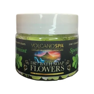 Volcano Spa - Dry Bath Soap Flowers - 12 oz - Spearmint