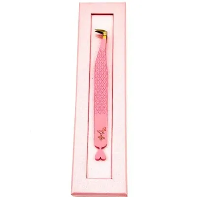 Fiber Tip Tweezer - Pink - 5 - Gold