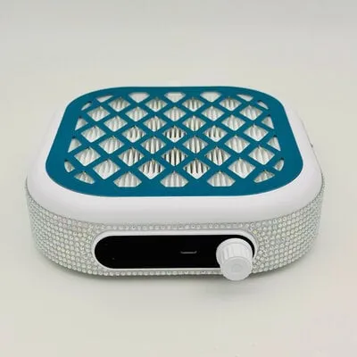 NAD - Nail Dust Collector - 30W - White AB Rhinestone