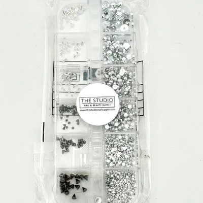 Art Pack #632 - Silver - Spikes Pearls