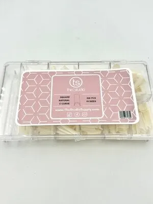 Nail Tip Box - C Curve Natural