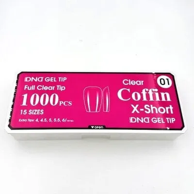 Gel Tips - Full Coffin X-Short