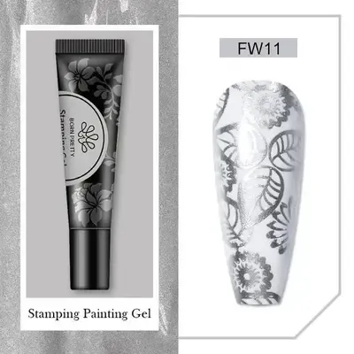 Stamping Gel Polish - 11 - Silver