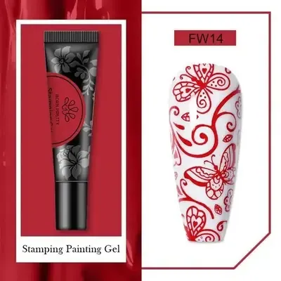 Stamping Gel Polish - 14 - Red