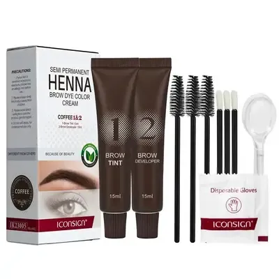 Henna Brow Dye Tint and Developer - Coffee