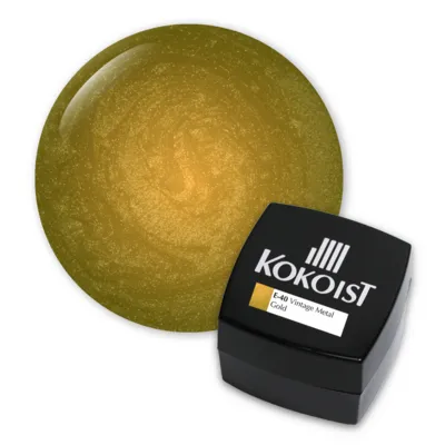E040 - Vintage Metal Gold Gel