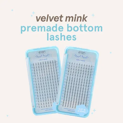 Lash - Premade Bottom Velvet - .07 - B - Mix 6-10 mm