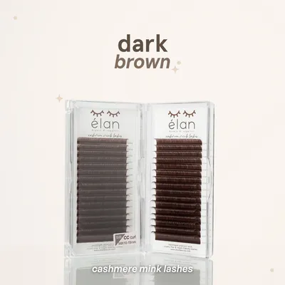 Lash - Cashmere Mink - Dark Brown - 0.05 - CC Curl - MIX (10-15)